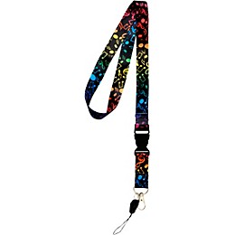 AIM Multi-Colored Music Notes Lanyard