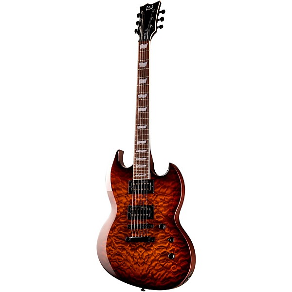 ESP LTD Viper-256 Electric Guitar Dark Brown Sunburst