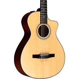 Taylor 312ce-N Grand Concert Nylon-String Acoustic-Electric Guitar Natural