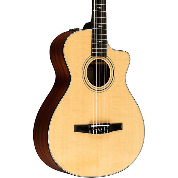 Taylor 312ce-N Grand Concert Nylon-String Acoustic-Electric Guitar Natural