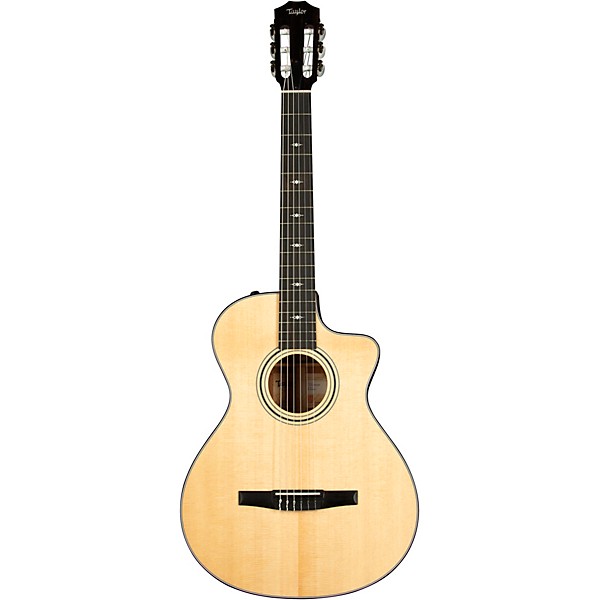 Taylor 312ce-N Grand Concert Nylon-String Acoustic-Electric Guitar Natural