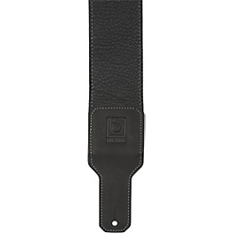 BOSS 3" Premium Leather Guitar Strap Black 3 in.