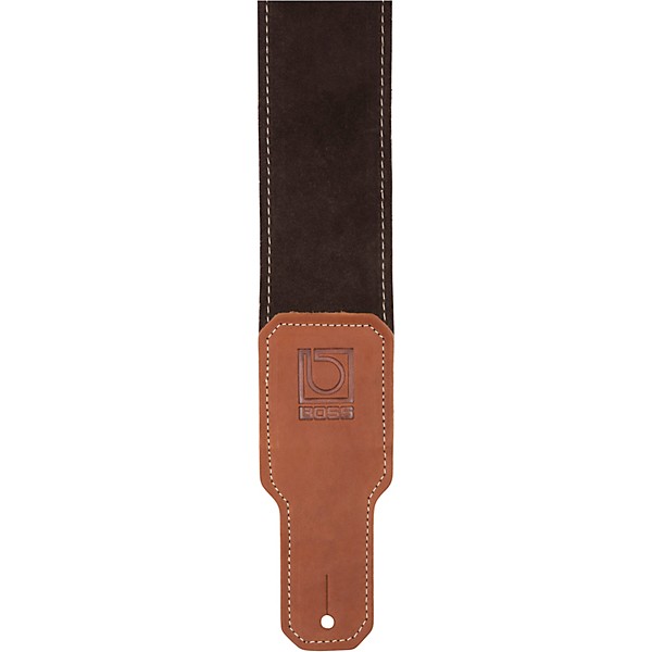 BOSS 2.5" Suede Guitar Strap Brown 2.5 in.