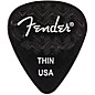 Fender 351 Shape Wavelength Celluloid Guitar Picks (6-Pack), Black Thin thumbnail
