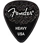 Fender 351 Shape Wavelength Celluloid Guitar Picks (6-Pack), Black Heavy thumbnail