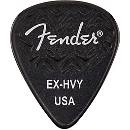 Fender 351 Shape Wavelength Celluloid Guita... Fender 351 Shape Wavelength Celluloid Guitar Picks (6-Pack), Black Extra Heavy