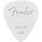 Fender 351 Shape Wavelength Celluloid Guitar Picks (6-Pack), White Extra Heavy