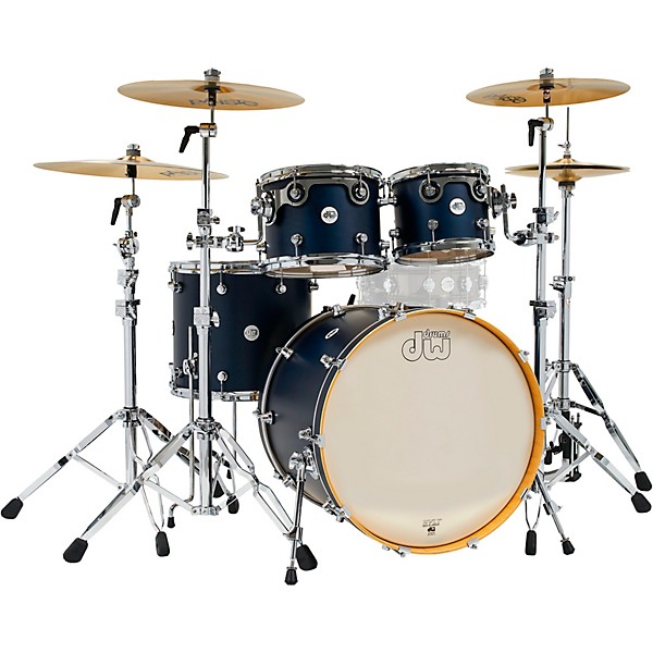 DW Design Series 4-Piece Shell Pack Midnight Blue Satin