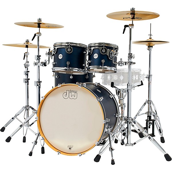 DW Design Series 4-Piece Shell Pack Midnight Blue Satin