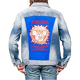 Dragonfly Clothing Nirvana - Oakland Coliseum Embryo - Mens Denim Jacket X Large