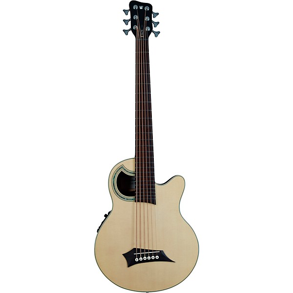 Warwick Alien Deluxe 6-String Acoustic-Electric Bass Natural Hi Polish