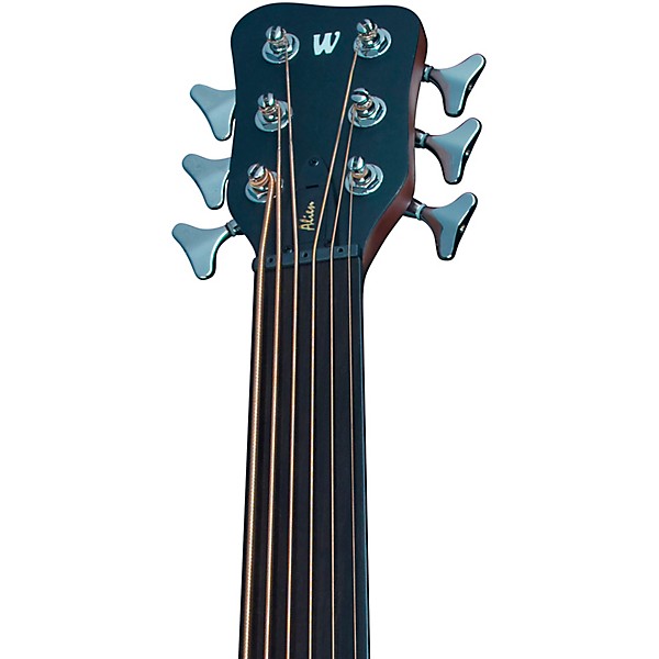 Warwick Alien 6-String Fretless Acoustic-Electric Bass Natural Hi Polish