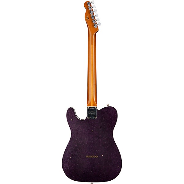 Fender Custom Shop Deluxe Journeyman Relic Telecaster Electric Guitar Magenta Sparkle