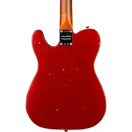 Fender Custom Shop Deluxe Journeyman Relic Twisted Telecaster Bigsby Electric Guitar Red Sparkle