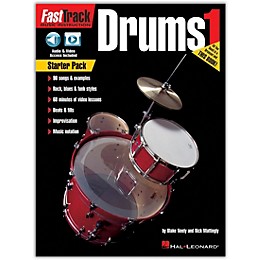 Hal Leonard FastTrack Drum Method - Starter Pack Book/Online Audio and Video