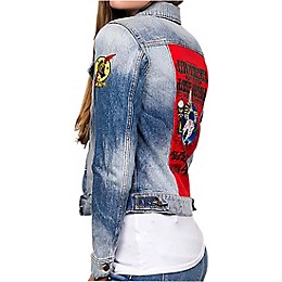 Dragonfly Clothing Jimi Hendrix - Mayall - King - Flying Eye Womens Denim Jacket Large