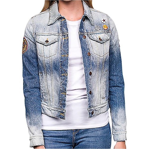 Dragonfly Clothing Jimi Hendrix - Mayall - King - Flying Eye Womens Denim Jacket Large