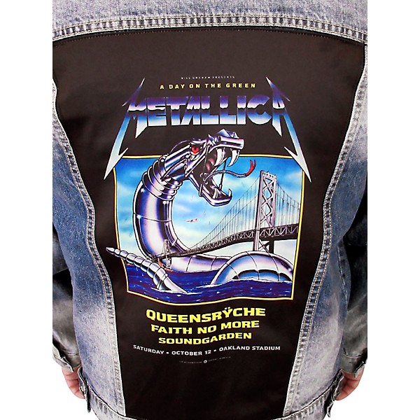 Dragonfly Clothing Metallica - A Day On The Green - Womens Denim Jacket Small