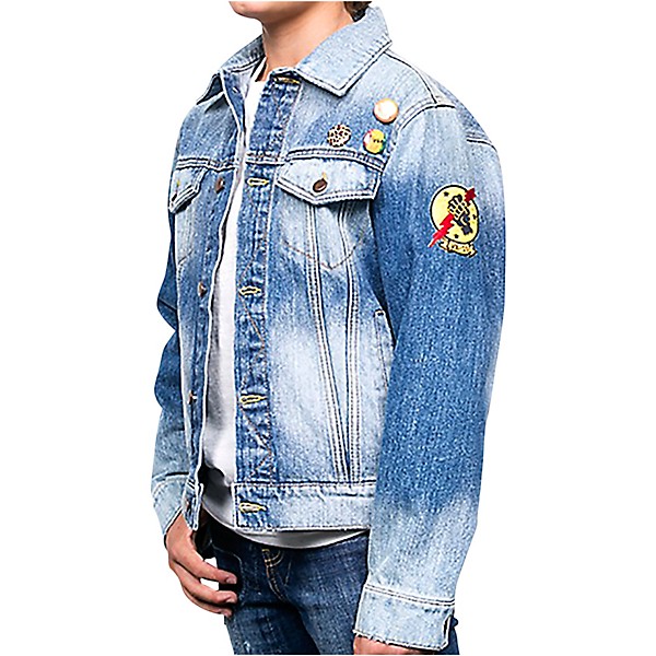 Dragonfly Clothing Pearl Jam - Tiki Torch - Boys Denim Jacket X Large