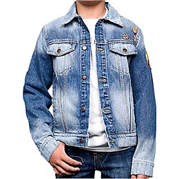 Dragonfly Clothing Pearl Jam - Tiki Torch - Boys Denim Jacket X Large