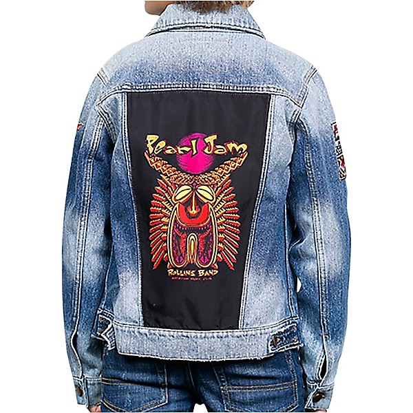 Dragonfly Clothing Pearl Jam - Tiki Torch - Boys Denim Jacket X Large