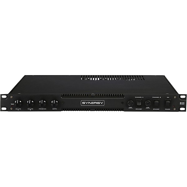 Open Box Synergy SYN-5050 2x50W Stereo Rack-Mount Tube Guitar Power Amps Level 1