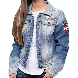 Dragonfly Clothing Rolling Stones at Wonderland - Lucky Dice - Womens Denim Jacket Large
