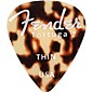 Fender 351 Shape Tortuga Ultem Guitar Picks (8-Pack), Tortoise Shell Thin
