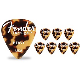 Fender 351 Shape Tortuga Ultem Guitar Picks (8-... Fender 351 Shape Tortuga Ultem Guitar Picks (8-Pack), Tortoise Shell Heavy