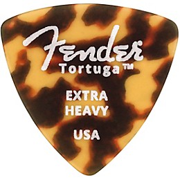 Fender 346 Shape Tortuga Ultem Guitar Picks (6-Pack), Tortoise Shell Extra Heavy