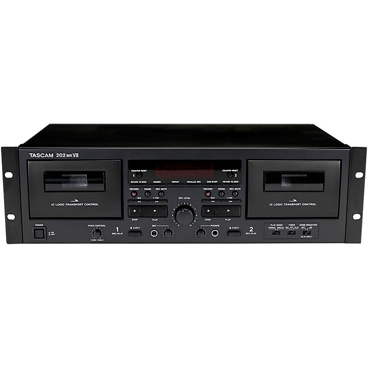 TASCAM 202MKVII Double Cassette Deck With USB Port