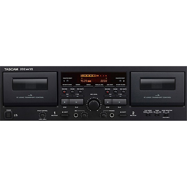 TASCAM 202MKVII Double Cassette Deck With USB Port