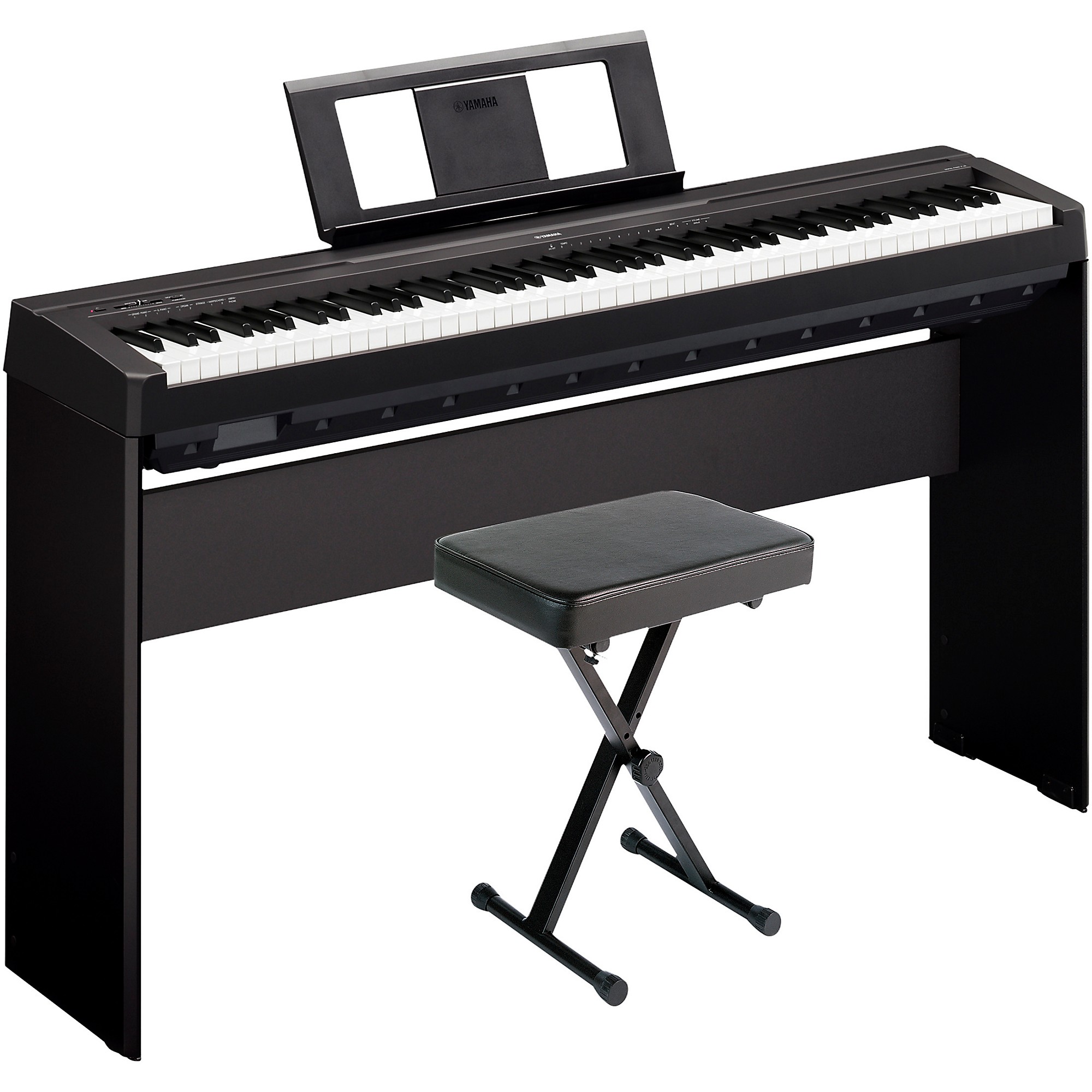 Yamaha P-45LXB Digital Piano With Stand and Bench Black | Guitar