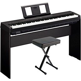 Open Box Yamaha P-45LXB Digital Piano with Stand and Bench Level 2 Black 197881120177