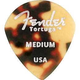 Fender 551 Shape Tortuga Ultem Guitar Picks (6-Pack), Tortoise Shell Medium