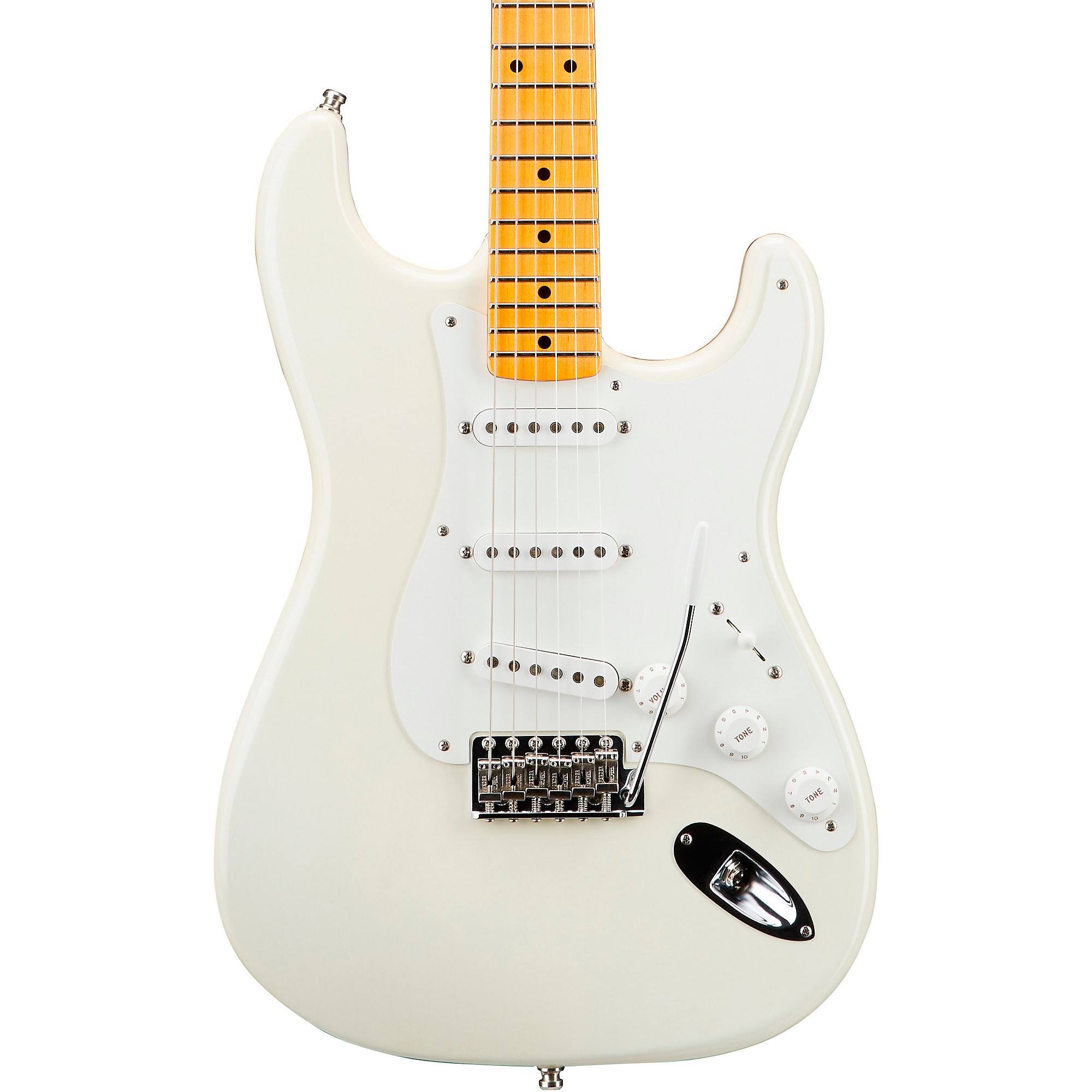Platinum Fender Custom Shop Jimmie Vaughan Signature Stratocaster Electric  Guitar Aged Olympic White | Guitar Center