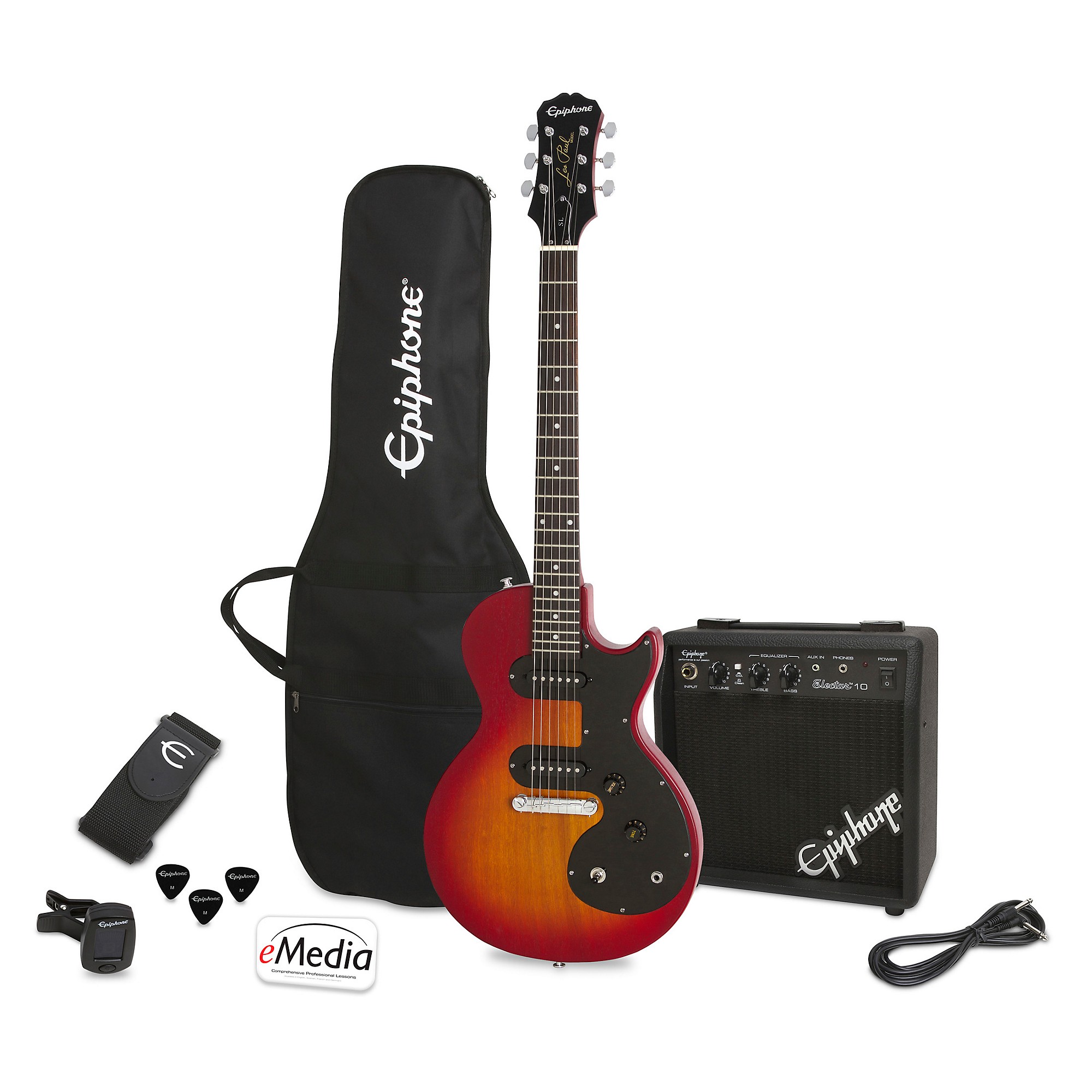 Open Box Epiphone Les Paul SL Player Pack Heritage Cherry Sunburst