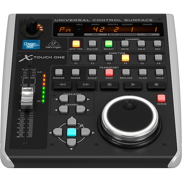 Behringer X-TOUCH ONE, Universal Control Surface with Touch-Sensitive Motor Fader and LCD Scribble Strip