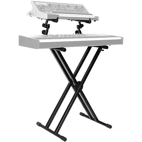 On-Stage Double-X Ergo Lok Keyboard Stand With 2nd Tier