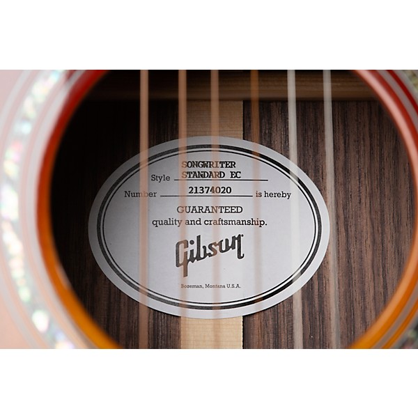 Gibson Songwriter Standard EC Rosewood Acoustic-Electric Guitar Rosewood Burst