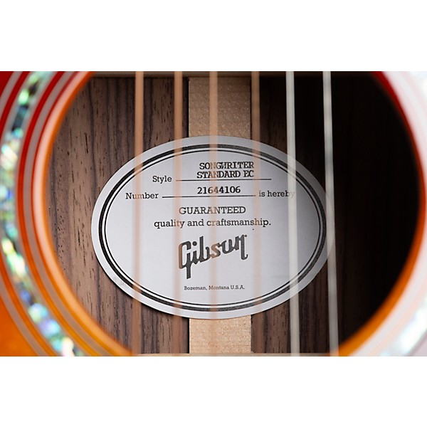 Gibson Songwriter Standard EC Rosewood Acoustic-Electric Guitar Rosewood Burst