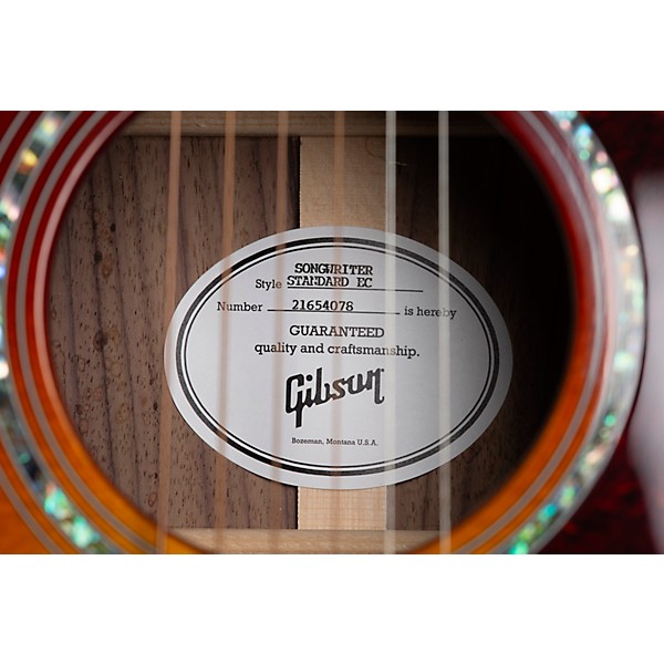 Gibson Songwriter Standard EC Rosewood Acoustic-Electric Guitar Rosewood Burst