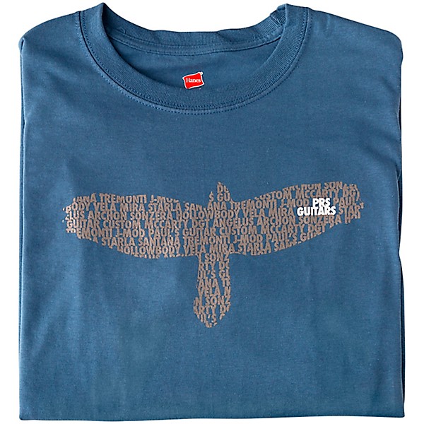 PRS Bird As A Word Slate Blue T-Shirt XX Large