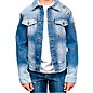 Dragonfly Clothing Jimi Hendrix Experience 3 Faces - Psychedelic Boys Denim Jacket Large