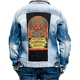 Dragonfly Clothing Jimi Hendrix Experience 3 Faces - Psychedelic Boys Denim Jacket Large