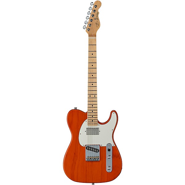 Open Box G&L Fullerton Deluxe ASAT Classic Maple Fingerboard Electric Guitar Level 2 Clear Orange 190839709134