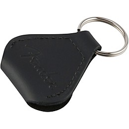Fender Leather Pick Holder Keychain Black
