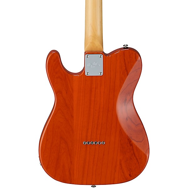 G&L Fullerton Deluxe ASAT Classic Bluesboy Electric Guitar Caribbean Rosewood Fingerboard Clear Orange