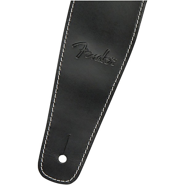 Fender Broken-In Leather Strap Black 2.5 in.