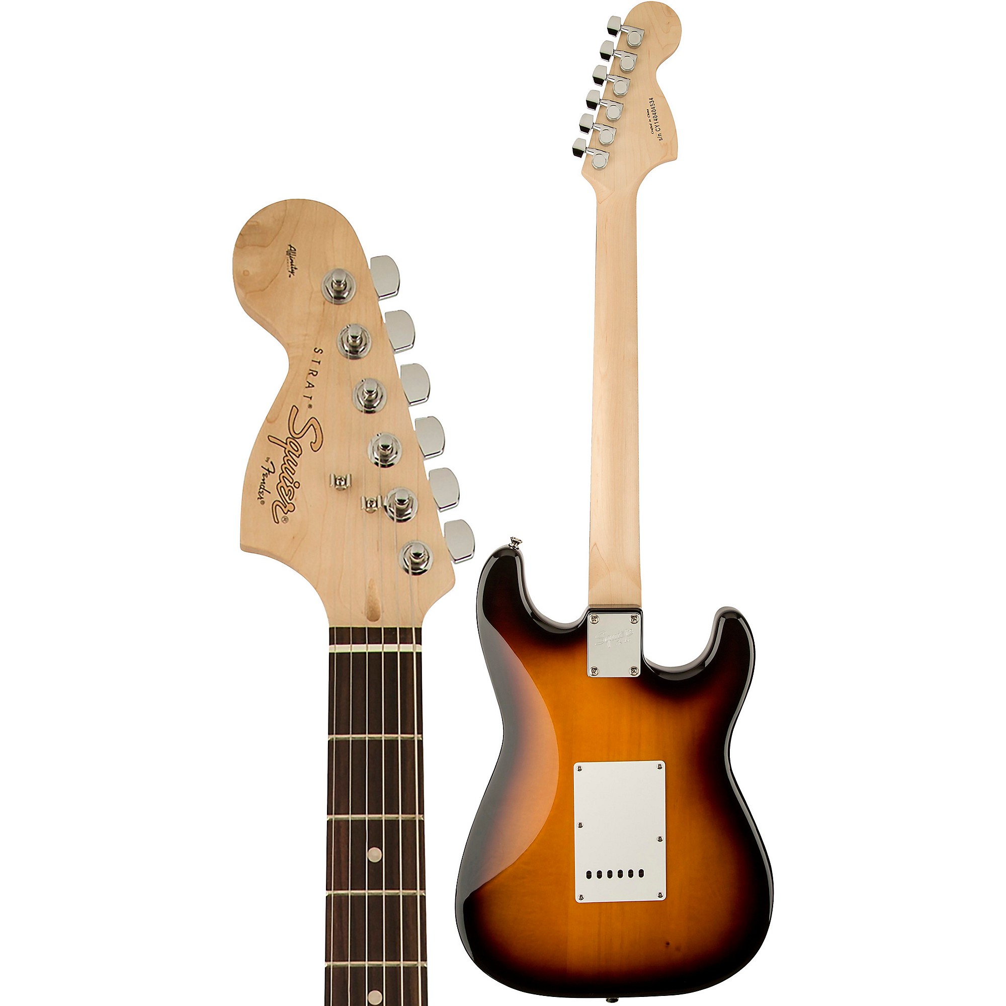 SQUIER Affinity Series Stratocaster, Left-Handed, 工場 Indian Laurel  Fingerboard, Brown Sunburst(エレキギター)【ONLINE STORE】